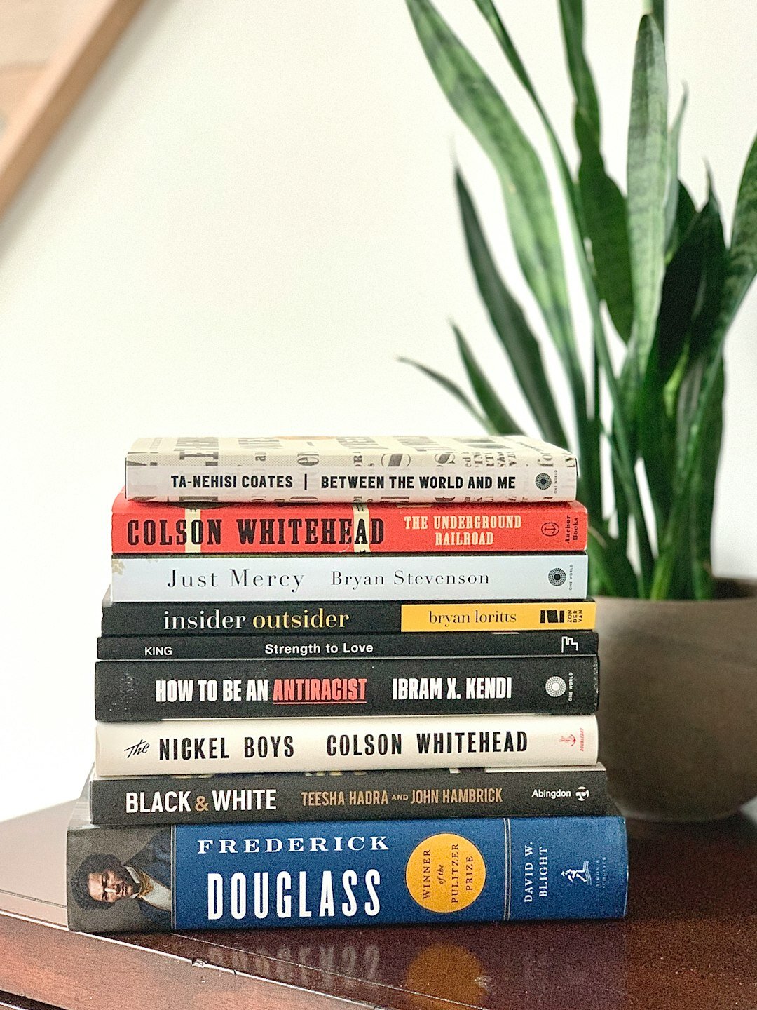 stack of mystery novels